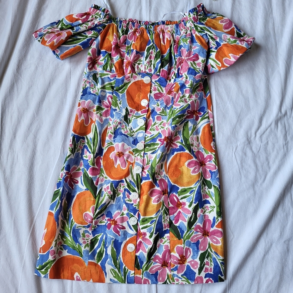 Off Shoulder Mini Dress Size 8 Fruity